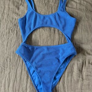 PacSun Blue One-Piece Swimsuit - L